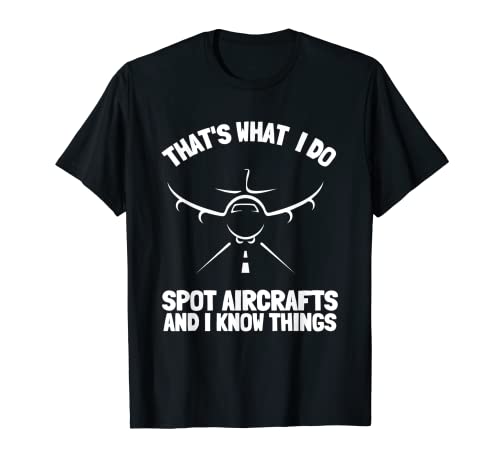 Observador de aviones y aviones de aviación de aviones Camiseta