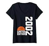 Photo Gallery donna compleanno 2002 basket edizione limitata nato nel 2002 maglietta con collo a v Photo Gallery donna compleanno 2002 basket edizione limitata nato nel 2002 maglietta con collo a v