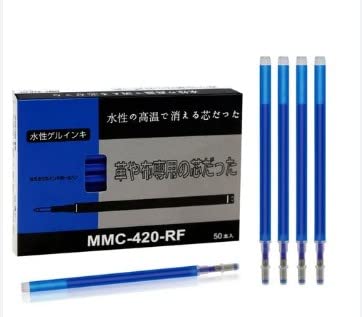 Image of Steam Refill /Hot Refills /Magic Pen /Invisible Refill /Fabric Marker /Fabric Marking pens /Tailor Chalk /Removable Ink Pen for DIY Fabric /Cloth /Garments /Tailors(Packet of 50Pcs) (Blue)