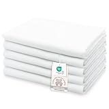 ZOLLNER 5er Set Musselin Spucktücher in 120x120 cm aus Baumwolle...