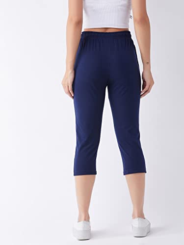 Image of Modeve Women Solid Cotton Blend Capri for summer|| Summer Wear