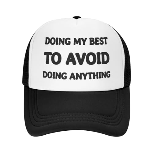 Image of Funny Trucker Hats - Weird Gag Gift for Adults, Inappropriate Joke Baseball Cap, Adjustable Mesh Hat for Men Women