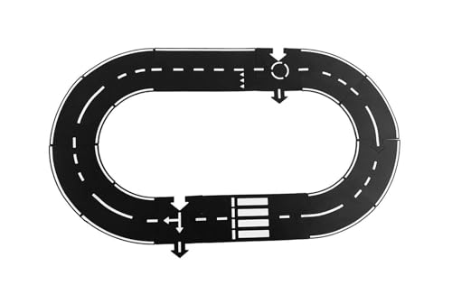 LLTCMYGS Juguetes de Pista de Rompecabezas de Plástico Suave Montessori, Materiales Auxiliares para Ensamblaje y Construcción,Twelve Pieces