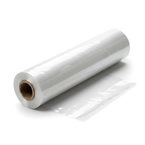 Image of ReachSimple PVC Heat Shrink Wrap Sleeve 12 Inch width x 10 Meters - [300mm width] 30 Microns thickness - Transparent Film for Packaging Medium Boxes (Requires Heat Gun)