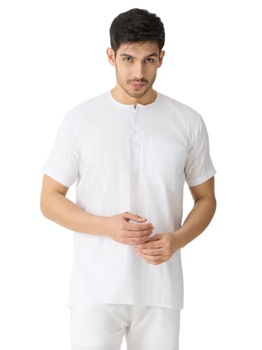 Image of Rajubhai Hargovindas Mens Casual Cotton Straight Kurta