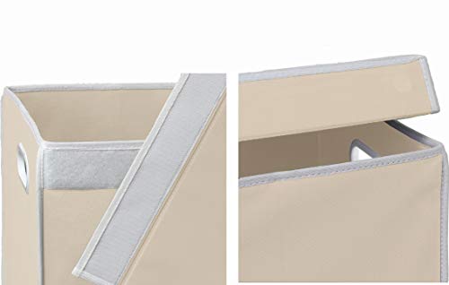 Simple Houseware Double Laundry Hamper With Lid And Removable Laundry Bags, Beige #TOP5