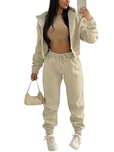 Onsoyours 3 Stücke Damen Sportanzüge Jogginganzug Sport Sets Yoga Outfit...