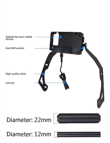 Accessoires NC750X 2021 plaque support GPS pare-brise pour mobile