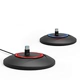 ZAONOOL Charging Station for Pokemon GO Plus +/Pokeball Plus - Gaming Accessory Charger with RGB Light, USB-C, 1A, 5V, Red