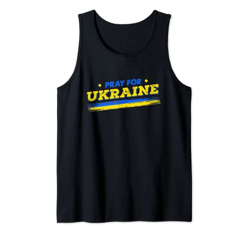 Pray for Ukraine – Tiza patriótica de Caring Crisis Russia Camiseta sin Mangas