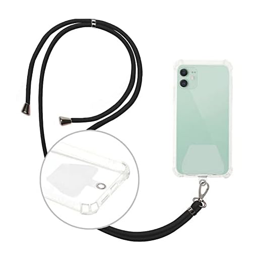 Supercase24 Handykette Umhänge Trage Kette für Cubot Cheetah 2 Handyhülle Tasche Kordel Band Schnur Umhängen Kordel Umhängeband Lanyard
