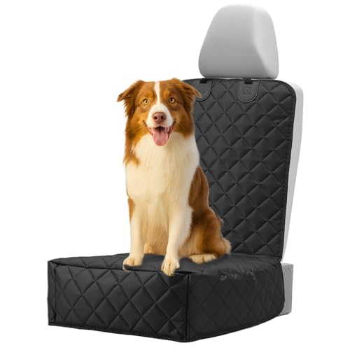 QWORK® Housse de siège Avant imperméable pour Chien, Compatible avec Toutes Les Voitures, monospaces et SUV.