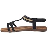 Sandalen Komoda Sandale schwarz gold Sandalen Sandalen Damen bequem für den Alltag