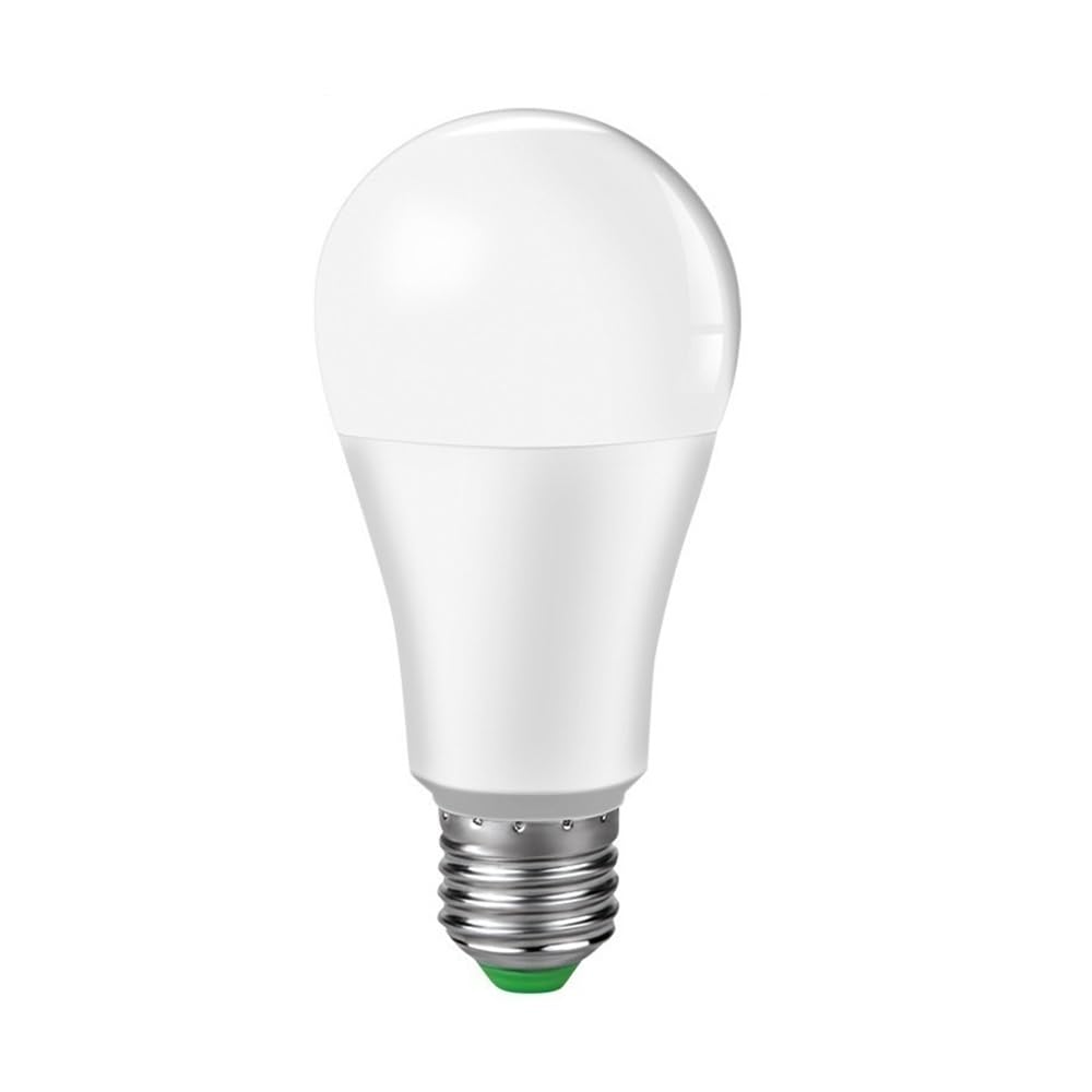 1fortunate Lights, Paquete de 5 Bombillas LED Inteligentes AC85-265V E27 de 15 W, luz Blanca cálida y luz Blanca fría, Control de Sonido(2700K(Warm White))