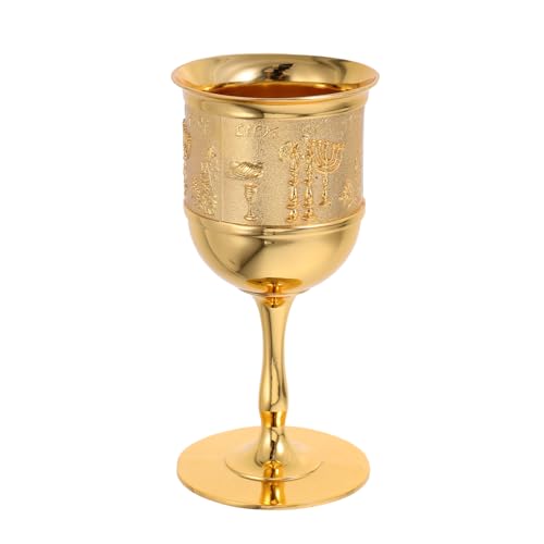 Hemobllo Copa De Vino Retro Con Intrincado Copa De Cáliz Para Licor y Celebraciones Festivas