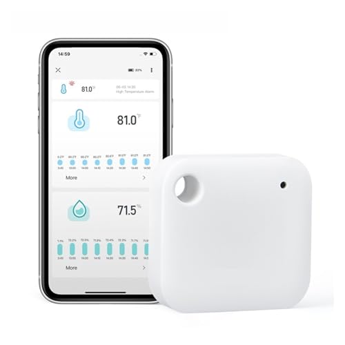 WIFI 温度計湿度計 2-in-1 スマートセンサー温度 & 湿度用温度アラームデータクラウドストレージ