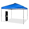 Crown shades 10×10 pop up canopy tent outdoor canopy with carry bag pop up tent sports shelterblue  urban country home decor