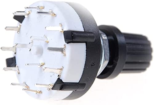 Codeur rotatif 3p4t sélecteur robuste à pont unique pour équipement audio