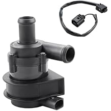 JDMON Auxiliary Engine Water Pump with Plug Replacement for Audi A3/A3 Quattro/Q3/TT Quattro, Volkswagen Beetle/CC/Eos/GTI/Jetta/Passat/Tiguan 2.0L L4 2008-2017 Replacement for 1K0965561J 5N0122093B