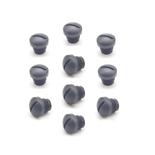 Image of 10 Pcs M12 Plastic Protective Cap, M12 Black Bolt Covers Screw Caps Assortment Kit for Panel-Mount Sockets
