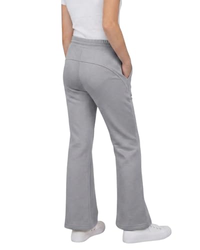 Image of WELAKEN Girls Sweatpants for Casual & Athletic - Kids Flared Pants Bell-Bottom Trousers with Pockets