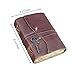 GrassLanders Pure Leather Key Jounal | Handmade leather journal- 200 vintage pages | A5 size - 8x6 inches | Brass key on top | Gift for Her