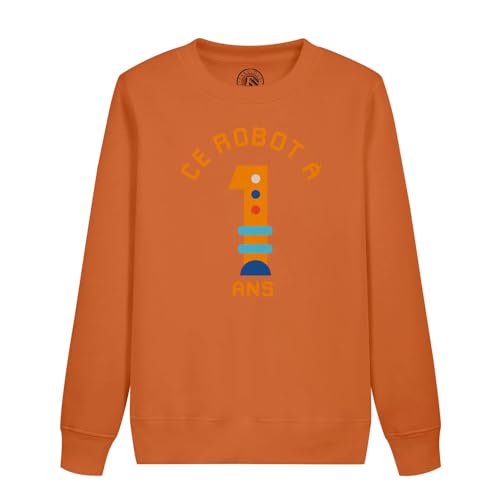 Sweatshirt Enfant 1 An Robot : Fini les Tenues de Fête Inconfortables