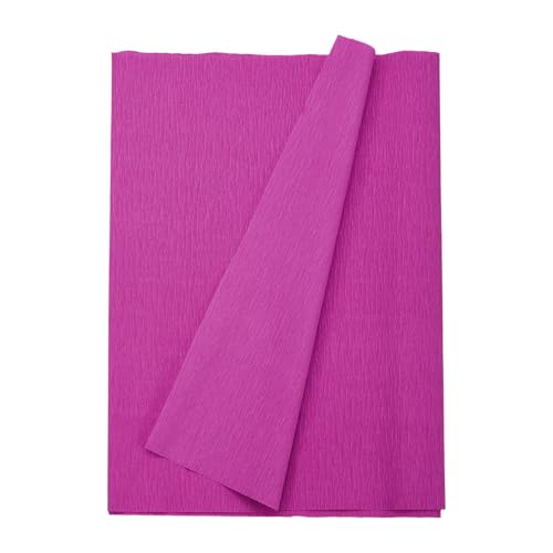 Image of MECCANIXITY Crepe Paper Roll 8.2ft Long 13 Inch Wide for Wedding Ceremony Various Large Festivals Decoration, Rose Red