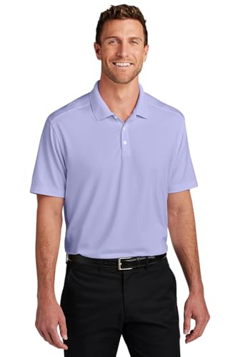 Port Authority City Stretch Flat Knit Polo K683, Bright Lavender, L