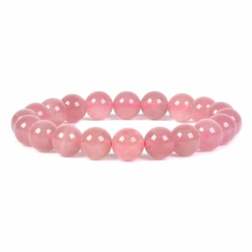 Justinstones Madagascar Rose Quartz Natural Gemstone Crystals Chakra Beads Bracelet