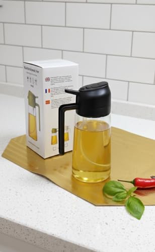Olive Oil Sprayer 470ml – Fine Mist Refillable Bottle for Cooking, BBQ
