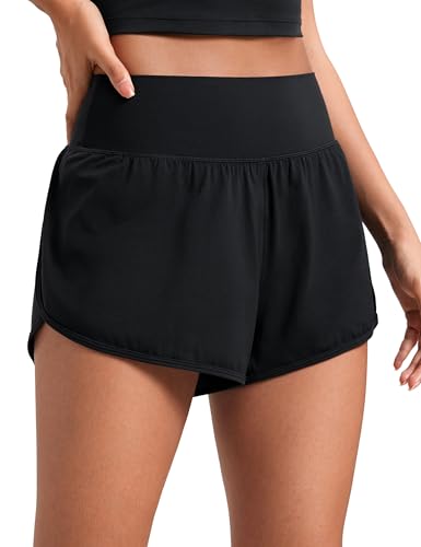CRZ YOGA Butterluxe-Light High Waisted Dolphin Shorts for Women 2.5