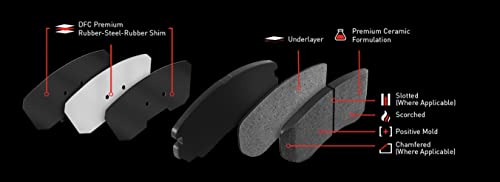 Image of DFC Rear 3000 Ceramic Brake Pads| Fits 2016-2018 Mazda CX-3