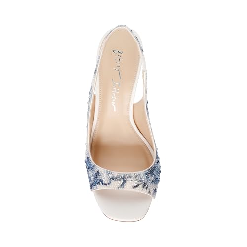 Image of Betsey Johnson Women's Mina Peep-Toe Slingback Heeled Sandals