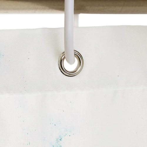 Rideau douche 140x180cm polyester imperméable rideaux douche tissu bleu