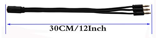 Cable divisor Y de audio 3.5mm con 3 salidas macho y 1 hembra miniatura 2