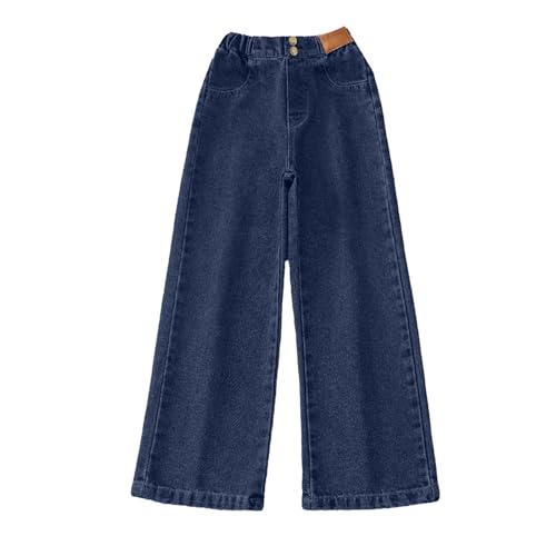 Girls' Kids Jeans Baggy Oversized Loose Fit Wide Leg Straight Flare Demin Pants Yoga Joggers Running Hiking Work Casual Pants3