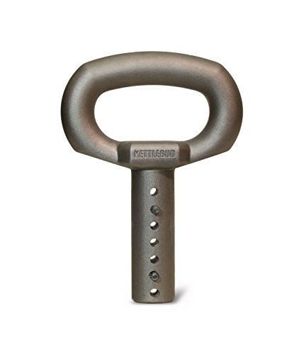 kettle bell 100 - Kettlebud Adjustable Plate Loadable Kettlebell Handle - Uses Common Weight Plates for Home Gym and Portable Workouts (5-100 pounds)…1” Standard