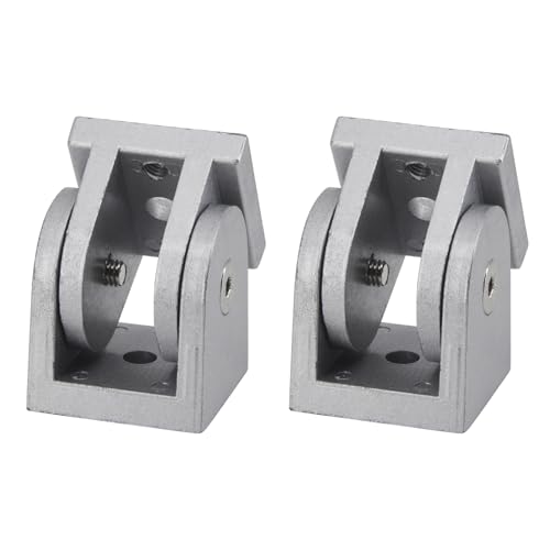 4040 Aluminum Profile Flexible Extrusion Pivot Joint Fittings Movable Hinge Connector 180 Degree Adjustable Pivot Joint (2 Pack)