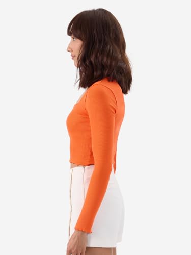 Image of The Souled Store Women's & Girl's Cotton Blend Solid Slim Fit Tees