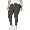 Amazon-Essentials-Womens-Relaxed-Fit-Fleece-Jogger-Sweatpant-Available-in-Plus-Size Amazon Essentials Women's Fleece Jogger Sweatpant (Available in Plus Size), Charcoal Heather, X-Large