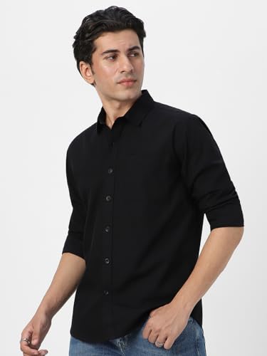 Image of Urbano Fashion Men's Cotton Full Sleeve Regular Fit Casual Solid Shirt