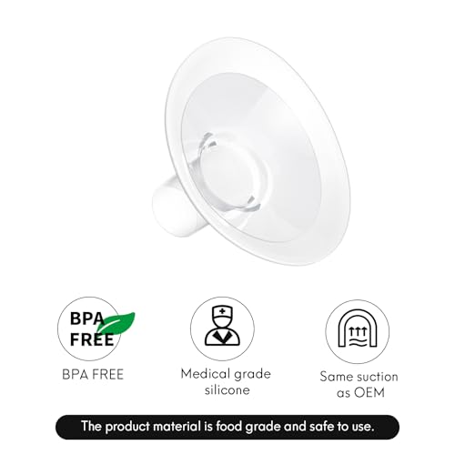 Repuestos 2 Flanges Extractor Leche 15mm Compatibles Medela Lansinoh miniatura 4