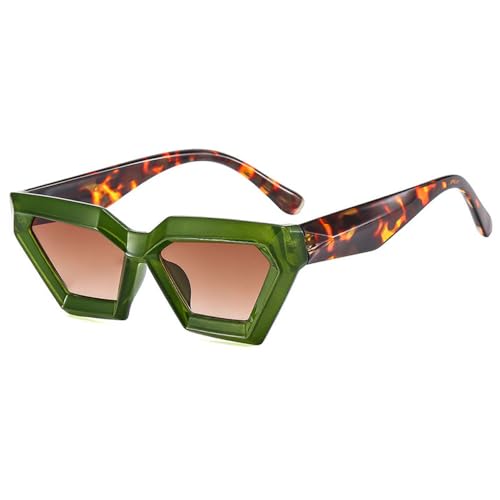 Lunettes de soleil œil de chat irrégulières vintage pour femmes avec protection UV400
