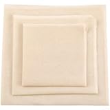 Paño de vapor de algodón natural para envolver albóndigas, tofu, cubierta de cocina, resistente al calor, transpirable, reutilizable, bordes reforzados, apto para alimentos, varios tamaños, beige (40