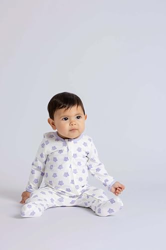 Image of monica + andy Double Zipper One Piece, 100% Organic Baby Clothes for Girls & Boys, Unisex, Preemie, Newborn & Infant Sizes