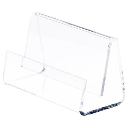 Plymor Clear Acrylic Deluxe Business Card / Postcard Holder, 3.5