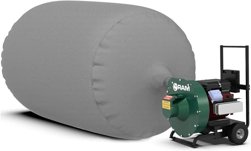 Extra Heavy Duty Insulation Vacuum Bags by RAM - Size 6 ft x 4 ft - Holds EST 75 Cubic Feet - X-Low Dust Bag - 3.0 Fabric Strength - 10 Bags