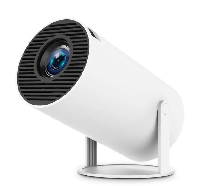 HY300 PRO+ Mini Projector 4K Android 11, Dual WiFi6, Bluetooth 5.4, 1080P HD, 1280x720P, 180° Rotatable, Auto Keystone, 280 ANSI, Portable Home Theater & Outdoor Cinema, Supports iOS/Android/TV Stick/