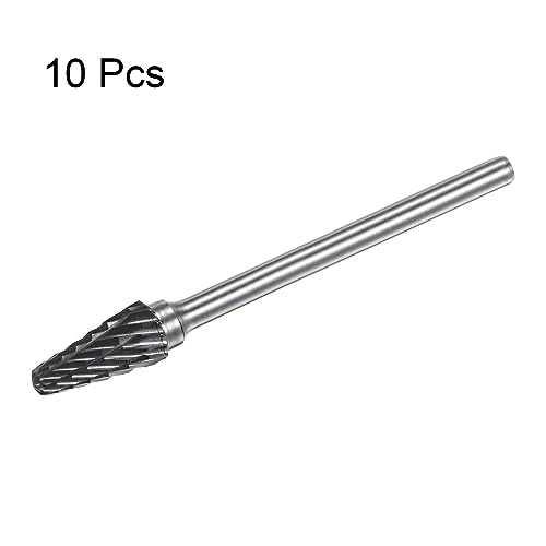 Fresas de Carburo HARFINGTON 10 piezas 3mm eje 6mm cabeza miniatura 3